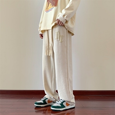 潮流宽松直筒裤男美式运动休闲长裤潮牌ins高街男生K0756-P40，男装休闲裤，星座308B-2