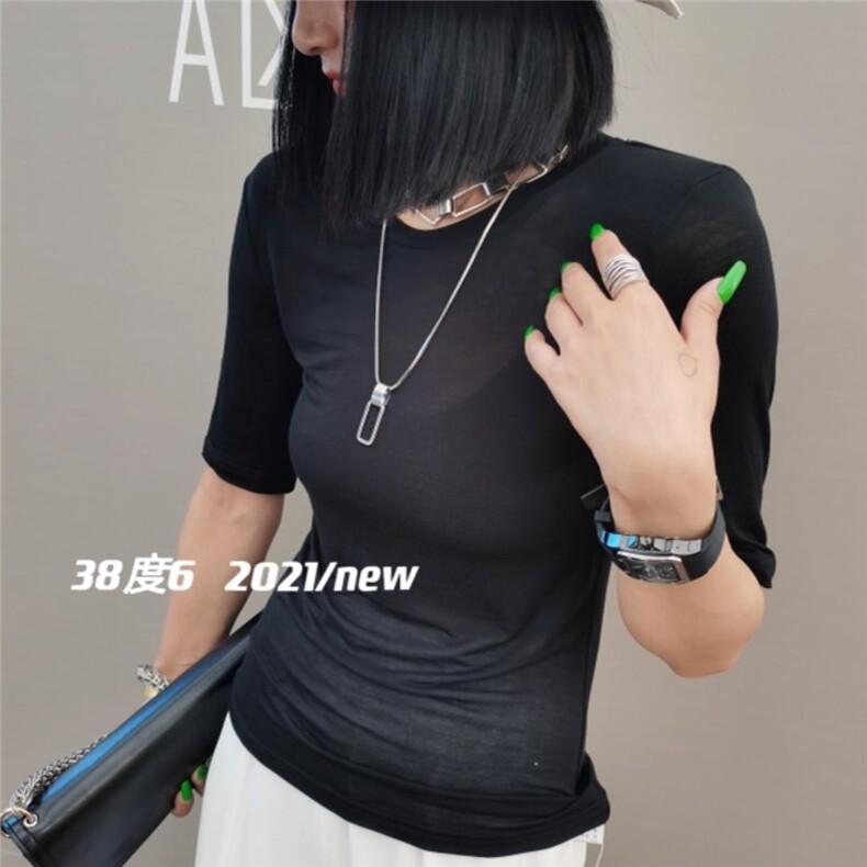 现货【真正跑量百搭T】时尚百搭神器，女装，38度6