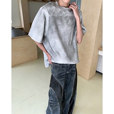 25夏季喷绘男士设计感晕染短袖DX181-P58，男装T恤，电商B288