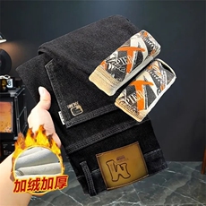 1506A/G5150/P59冬季保暖加绒加厚牛仔裤男士修身时尚弹力长裤子，男装牛仔裤，星座1506A