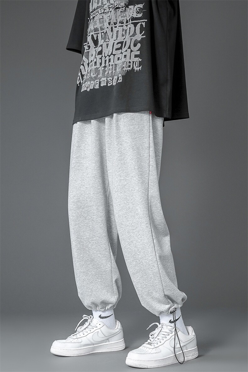 主推有大码(S-5XL）夏季薄款宽松休闲卫裤九分裤男A01特P25-限48，男装休闲裤，电商B377