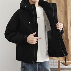 羽绒服2025秋冬季外套男潮流休闲百搭工装外套高端白鸭绒，男装羽绒服，星座914