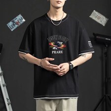男圆领T恤宽松短袖J2229P28，男装T恤，星座1116-2