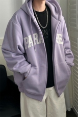 现货重磅宽松休闲绣花连帽卫衣外套男潮牌上衣A351-AW2499-P105，女装短外套，电商A351