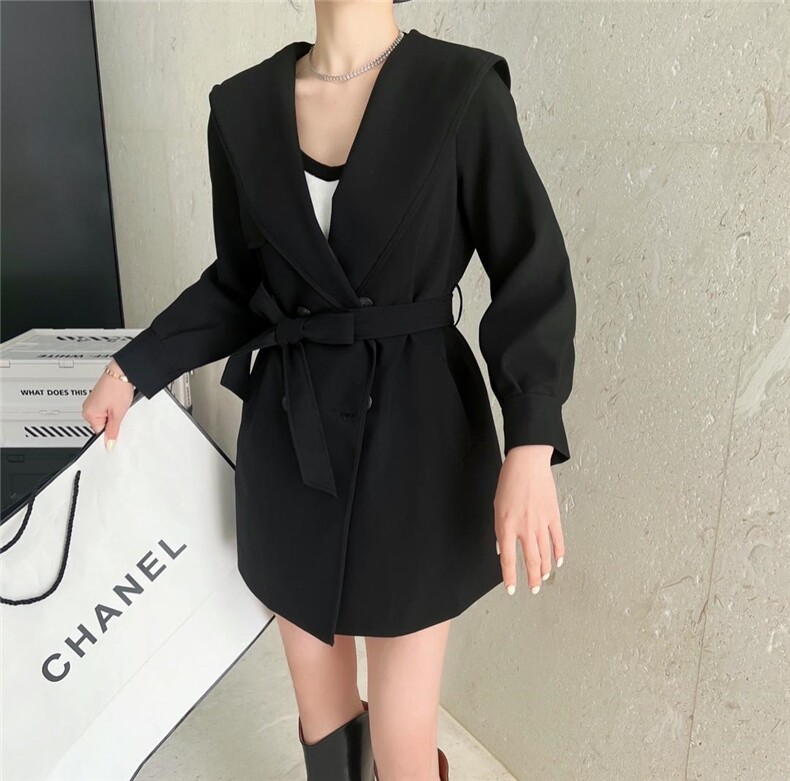 8851爆风衣，女装风衣，英利伊人