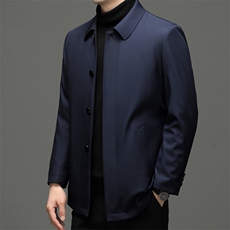 冬季新款水貂毛领休闲棉服中年男士加厚保暖棉衣可脱卸内胆外套，男装棉衣，电商B212（原钱塘6029）