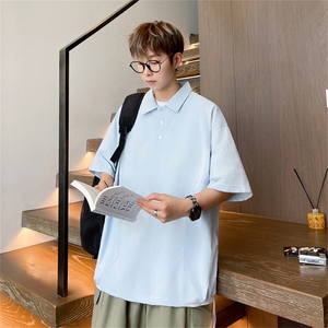 衬衫男士短袖韩版潮流套头痞子帅气2024夏季宽松ins外套CY890-P36,男士休闲外套夏季搭配图片