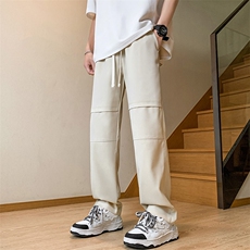 2026夏季新款冰丝垂感港风休闲裤男免烫宽松凉感K23211-P43，男装休闲裤，星座717