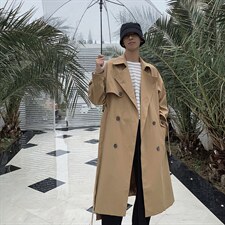 【2025秋冬】新款韩版风衣中长款休闲风衣男，男装风衣，星座112A