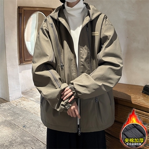 冲锋衣！衣男冬季冲锋衣男连帽服袄外套CFMY370-P95图片