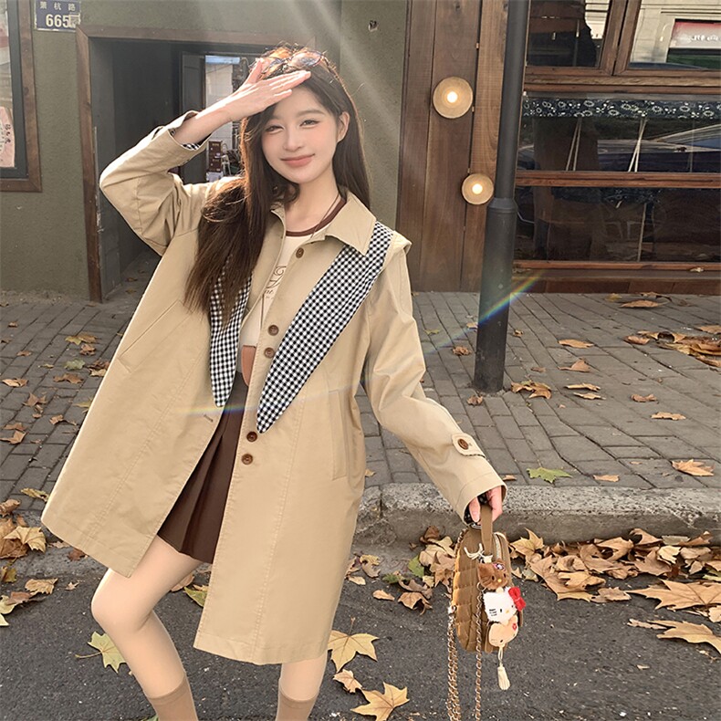 2025早春兔耳朵风衣2C291-F6811-P185-K269,女装风衣,2C291