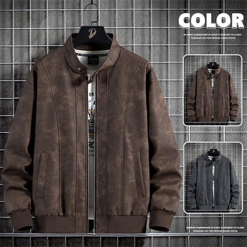 现货8502-P75大码控138春季大码户外皮衣夹克外套，男装夹克，星座209