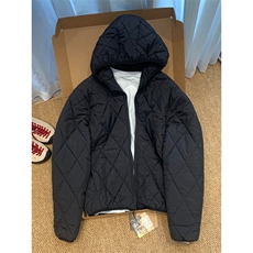 高品棉衣秋冬连帽菱形格环缝工艺轻薄棉服男女A1045-P85，男装棉衣，星座1505