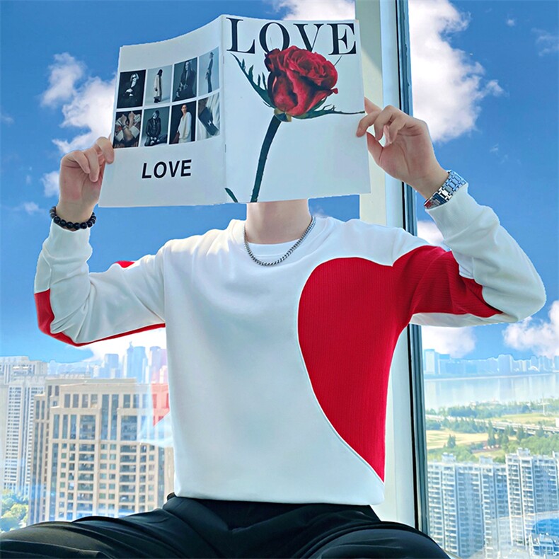 AW112/特P58控78秋季社会小伙拼接撞色百搭高级感小伙卫衣男，男装卫衣，星座305B-1