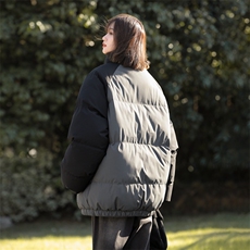 现货抖音得物可供视频三防加厚羽绒拼接棉衣外套面包棉服WM8666，男装棉衣，电商A486