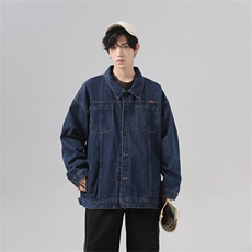 2025蝴蝶印花复古高街牛仔夹克男春季潮流痞帅潮牌外套JK913-P88，男装工装外套，星座1103-3