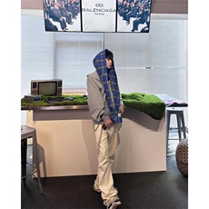 【有货】假两件格子拼接卫衣男款设计感连帽开衫外套JL97HH-特P68，男装卫衣，星座1007（原301D）