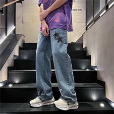 美式牛仔裤男春秋新款休闲直筒裤KJ64P43，男装牛仔裤，星座1116-2