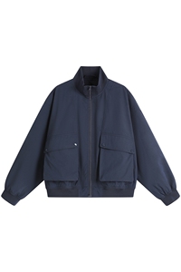 JK007平铺白底 大口袋工装教练飞行夹克 聚酯纤维(S-3XL)TP38图片