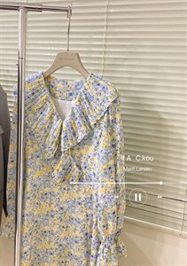 春季新款花连衣裙图片