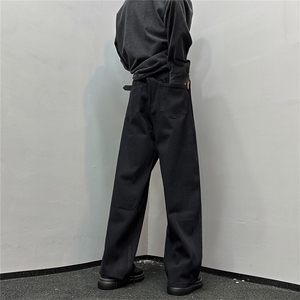 k1029-p40-控58 M-5XL 现货宽松cleanfit牛仔裤马丁靴黑暗黄泥图片
