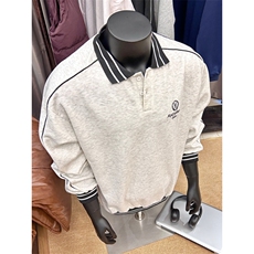 美式复古翻领卫衣新款宽松长袖POLO衫潮513WY3464P45，男装Polo衫，星座513