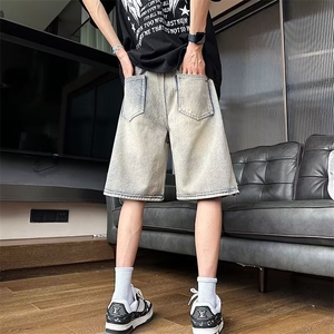青春流行ins男直筒水洗牛仔裤D953 P36图片