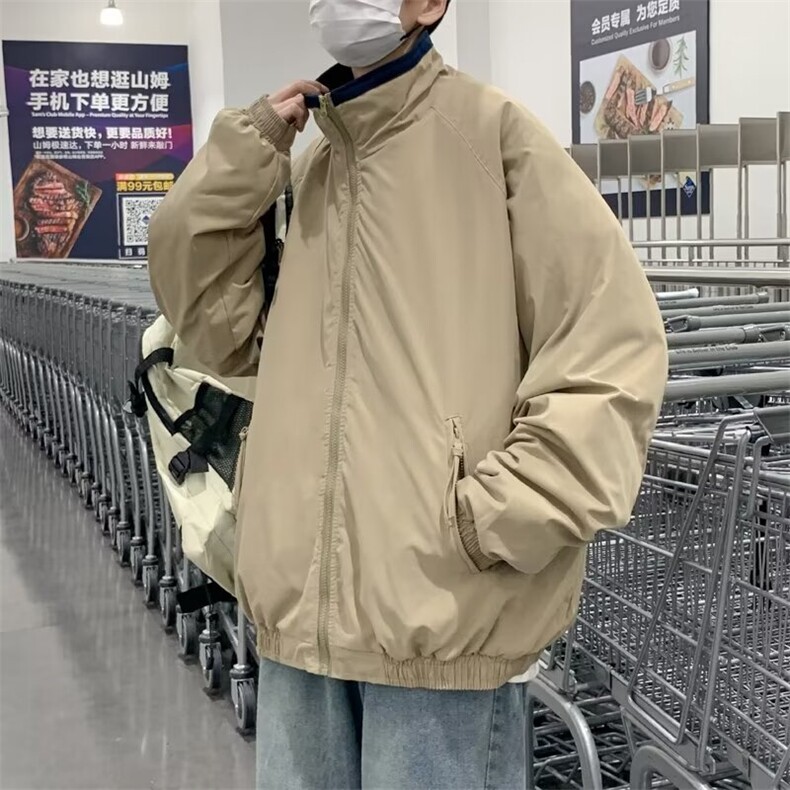 新款棉衣男冬季棉袄外套加绒加厚工装棉服 MY265 P75图片