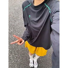 美式高街解构工艺速干长袖T恤男女款防晒罩衫户外运动潮牌骑行服，男装防晒衣，电商A486