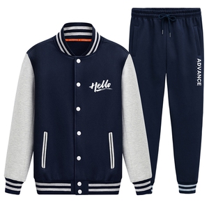 2025秋新款棒球服运动套装青年学生班服套装XZ102A-4-8663-P95图片