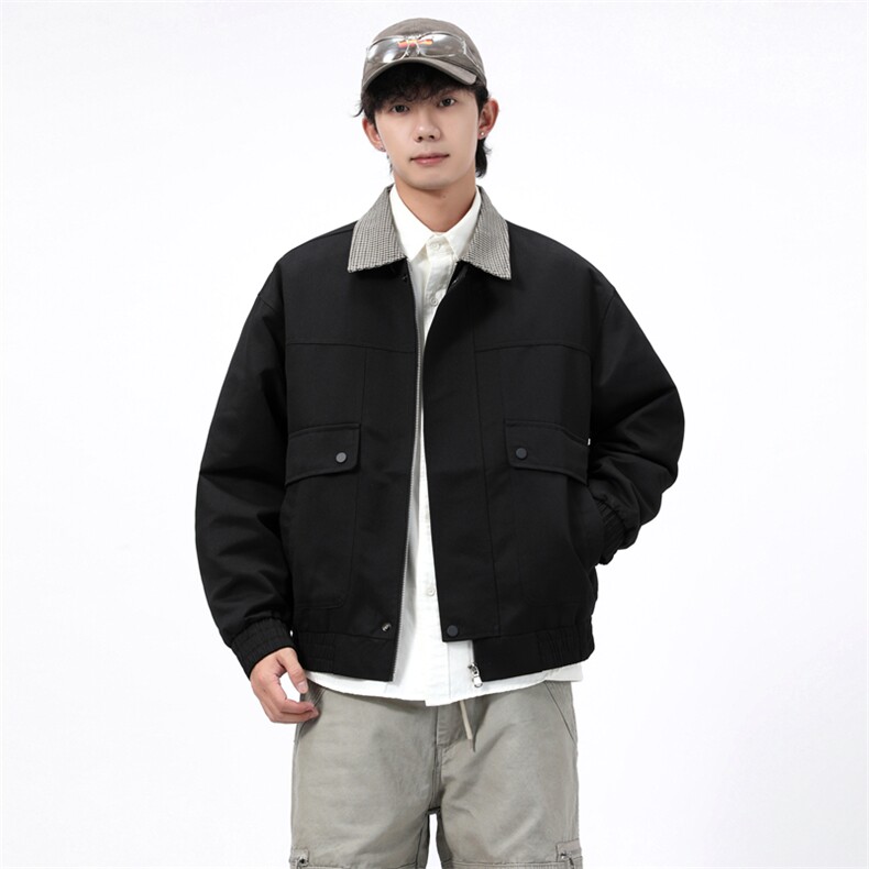 得物二开美式高街潮牌方格设计感夹克外套男2025秋季JK1245-P85,男装夹克,星座1103-3