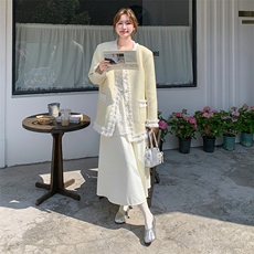 韩版蕾丝花边小香风西服外套女2025春秋新款减龄宽松休闲西装上衣，女装短外套，2C239