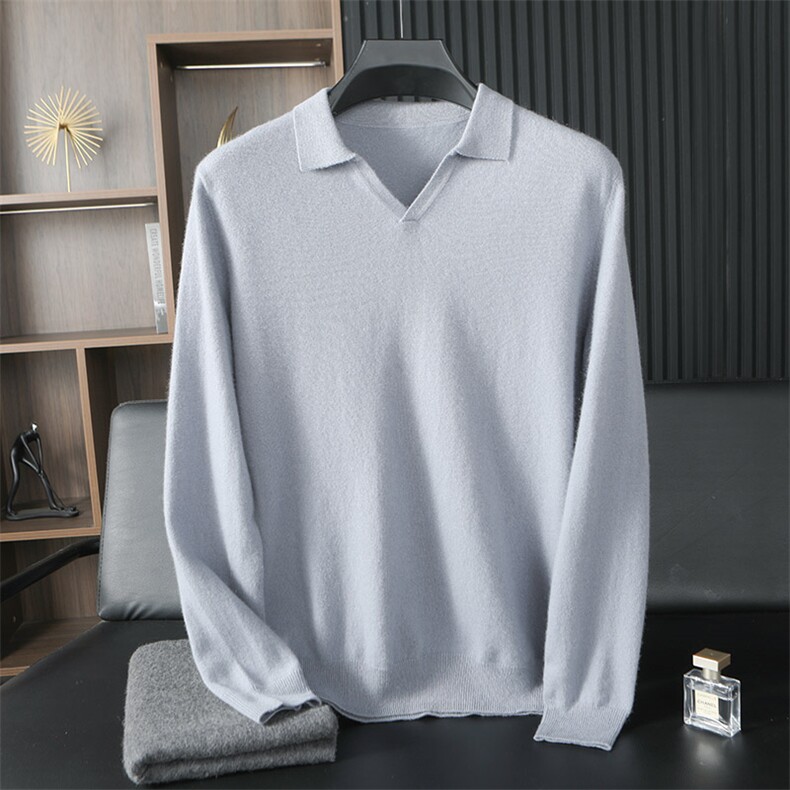 男士秋冬季新款舒适时尚休闲提花羊绒，男装羊绒套衫，台绒羊绒