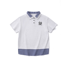 假两件POLO衫短袖T恤男女同款百搭拼接翻领休闲宽松上衣YD284-P45，男装T恤，星座509