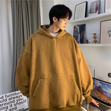 2023秋季新款港风水洗宽松落肩休闲卫衣JK23308-特批45控69，男装卫衣，星座605(原A050)
