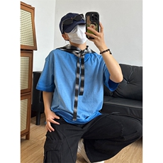 260G重磅纯棉短袖t恤男士夏季复古水洗做旧TX95-P35，男装T恤，星座301C-5