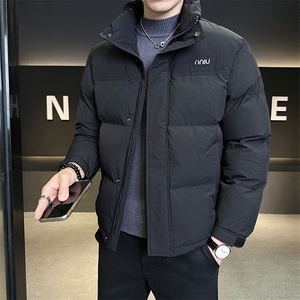 L-4XL MY6607-P175 冬季新款短款立领纯色棉衣男加厚保暖外套男图片