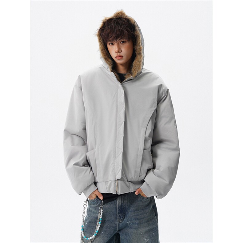 8XL-M复古双面加厚毛绒皮草短款工装派克服外套MY1707P158控188,男装工装外套,电商D206-1
