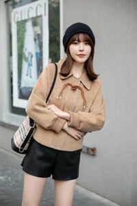 现货供应：双面羊绒休闲外套M一XL图片
