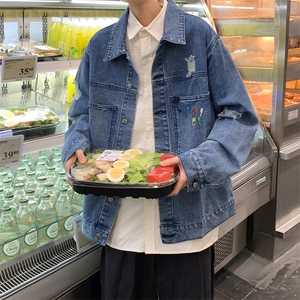 现货 2025新款秋装牛仔夹克破洞1611B-NZ01-P48图片