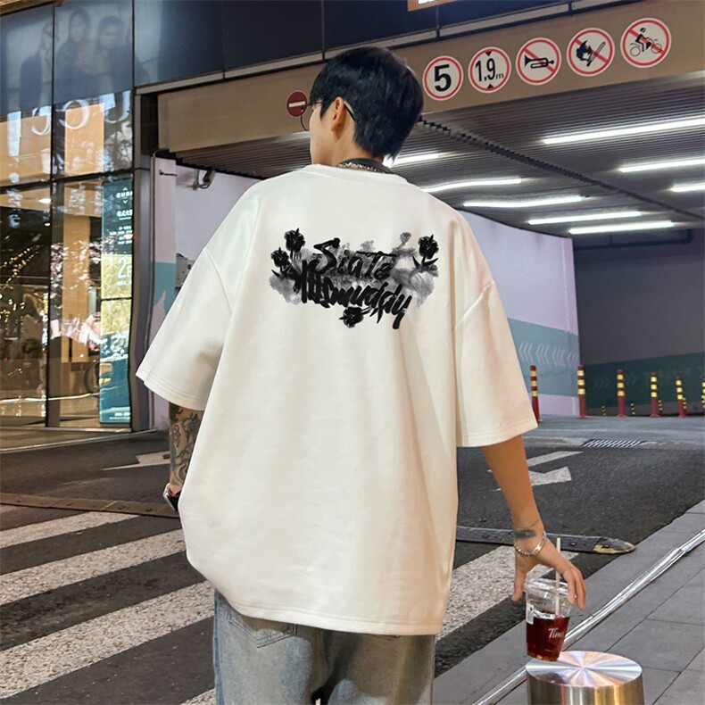 量大优供视频重磅麂皮绒短袖T恤男JPDX228-特P19,男装T恤,电商B367
