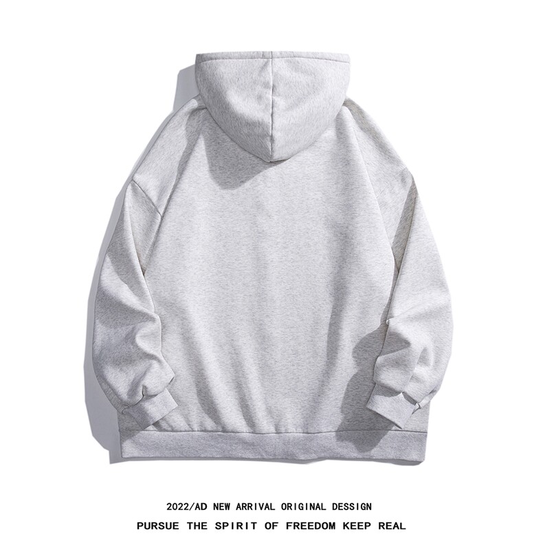 白底新款秋季时尚百搭宽松连帽开衫卫衣外套H252P65控88,女装短外套,电商A247-1