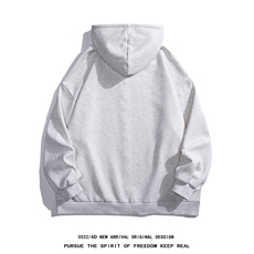 白底新款秋季时尚百搭宽松连帽开衫卫衣外套H252P65控88，女装短外套，电商A247-1