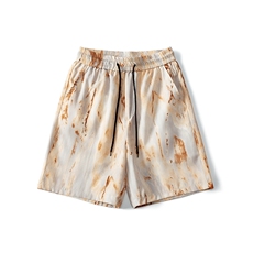 杏色短裤