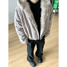 有货冬季座山雕毛领连帽棉服外套男美式复古保暖棉衣M61044-p142，男装棉衣，星座1008