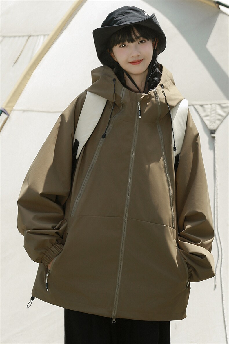 Cityboy情侣时尚连帽冲锋衣外套夹克团体班服,男装夹克,星座301D-5(原星座1415）