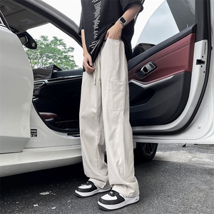 工装裤男士韩版潮流高街帅气百搭宽松2024夏季ins长裤K5611-P36图片