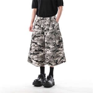903-AK056-特P55  【S-3XL】 白迷彩七分短裤1图片