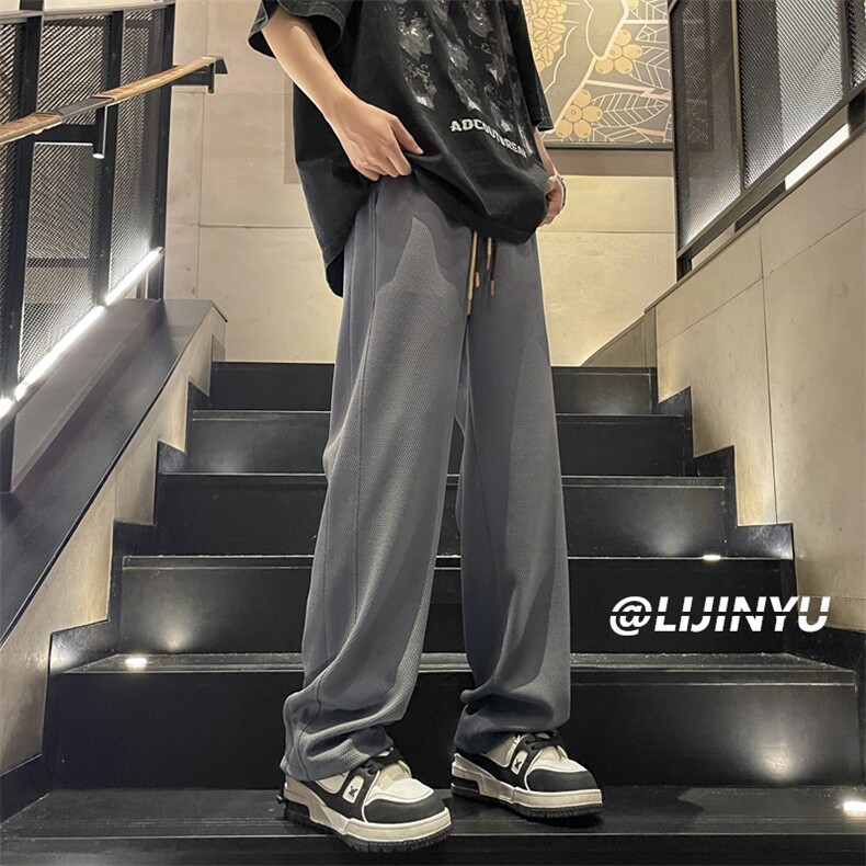 男士长裤休闲版型男士小西裤子百搭男生垂感直筒 K937 -特批32图片