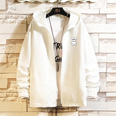 连帽夹克男大码胖子棒球服上衣外套砖墙挂拍JK65292-P45，男装夹克，电商A040A